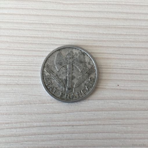 Франция, 1 франк 1944, Режим Виши