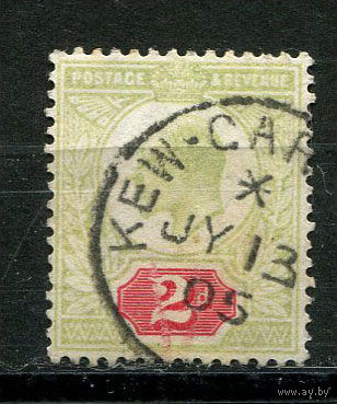 Великобритания - 1902/1913 - Эдуард VII 2Р - [Mi.106A] - 1 марка. Гашеная.  (Лот 68AW)