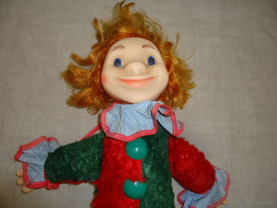 Кукла клоун - арлекин СССР редкий  .70-е годы Мир???