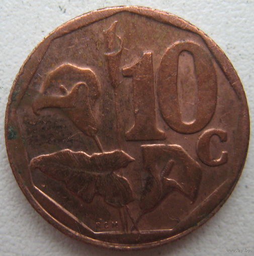 ЮАР 10 центов 2012 г.