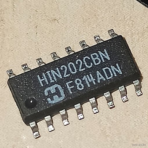 HIN202CBN. 5-вольтовый приемник/передатчик RS-232. Интерфейс RS232. HIN202 HIN202C