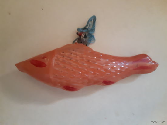 Елочная игрушка рыба. Редкий раскрас. (С/ш)