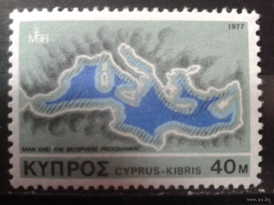 Кипр 1977 Карта Кипра**