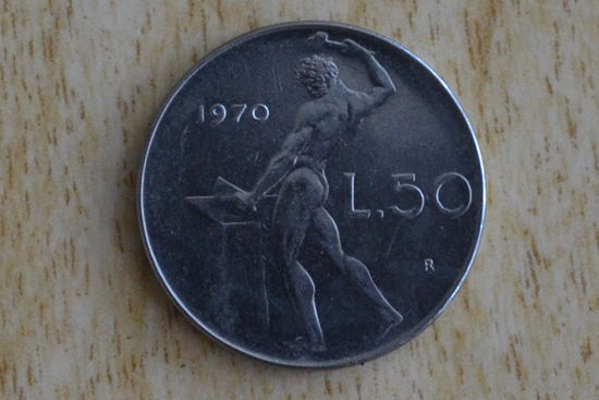 Италия 50 лир 1970