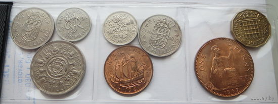 Великобритания набор 9 монет. Распродажа коллекции.