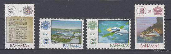 Флот и космос. Багамы. 1988. Полная серия. Michel N 682-685 (11,0 е)