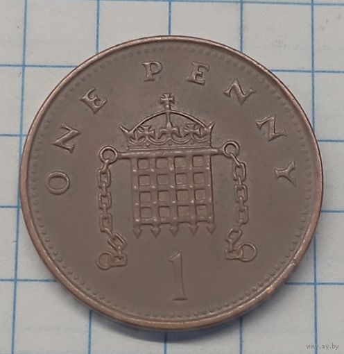 Великобритания 1 пенни 1993г.km935a