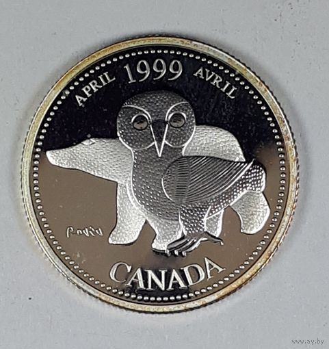 Канада 25 центов 1999 Миллениум - Апрель 1999, Северное наследие
