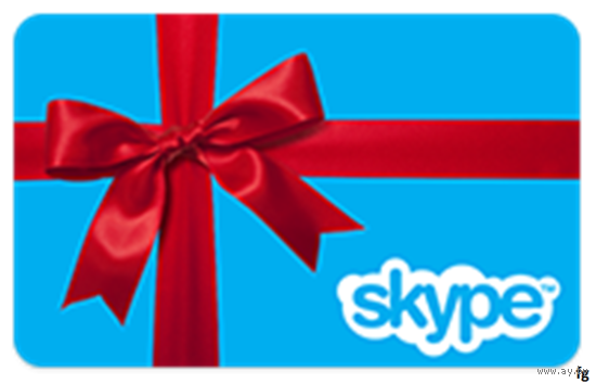 Оригинал ваучера Skype на 10 долларов США