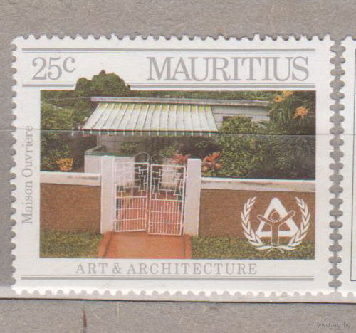 Архитектура Маврикий 1987 год  лот 16  ЧИСТАЯ