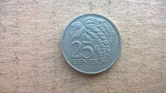 Тринидад и Тобаго 25 центов, 1981г. (D-32)