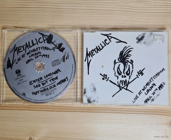 Metallica - Nothing Else Matters (Live At Wembley Stadium London April 20th 1992) (CD, Europe, 1992, лицензия)