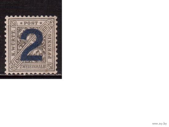 Германия(Вюртемберг)-1919,(Мих.257)   *  ,   Служебные марки,Надп.(2)