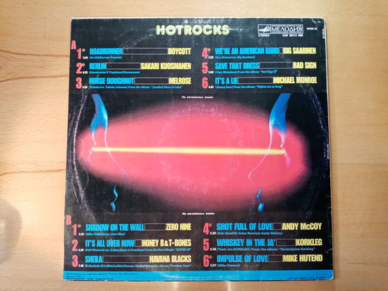 Пластинка. Hot Rock. Сборник зарубежного рока. Мелодия 1987г.