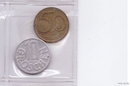 10 грош 1964 и 50 грош 1963 Австрия. Возможен обмен