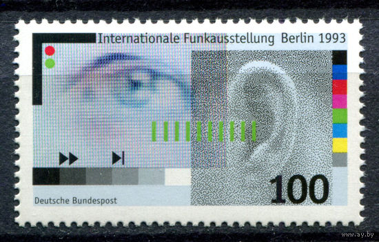Германия - 1993г. - Международная радиовыставка - полная серия, MNH с отпечатком [Mi 1690] - 1 марка