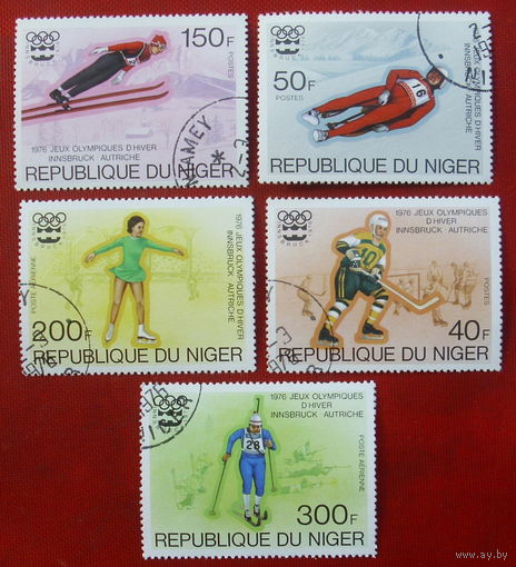 Нигер. Спорт. Олимпиада. ( 5 марок ) 1976 года. 5-12.