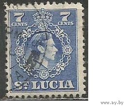 Сент-Люсия. Король Георг VI. 1949г. Mi#126.