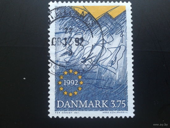 Дания 1992 эмблема объединенной Европы