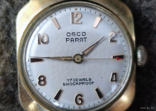 Наручные часы OSCO PARAT, позолоченные в отличном рабочем состоянии