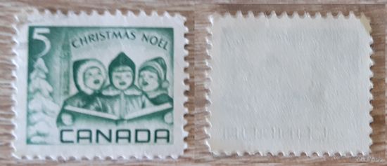 Канада 1967 Рождество. 5С. Без полос люминофора.