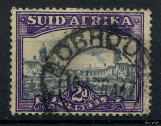 Британские колонии - Южная Африка - 1933/49г. - ландшафты, 2 P, перфорация 14, Suid Africa - 1 марка - гашёная. Без МЦ!