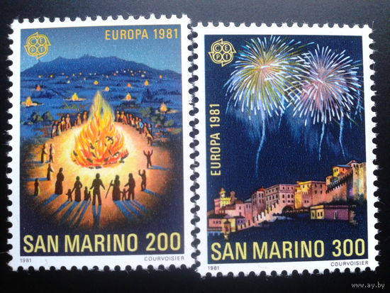 Сан-Марино 1981 Европа праздники полная