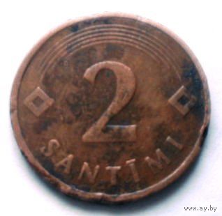2 сантима 1992 Латвия
