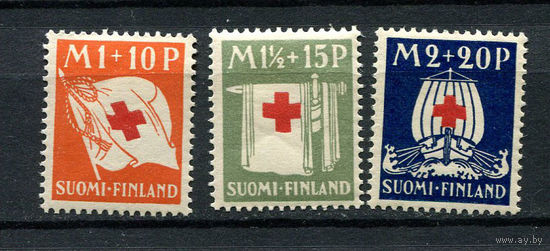 Финляндия - 1930 - Красный крест - [Mi. 158-160] - полная серия - 3 марки. MNH.
