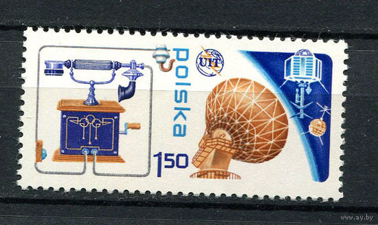 Польша - 1976 - 100-летие первой телефонной связи - [Mi. 2436] - полная серия - 1  марка. MNH.