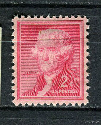 США - 1954/1973 - Томас Джефферсон 2C - [Mi.654A] - 1 марка. MH.  (Лот 33ED)-T2P2