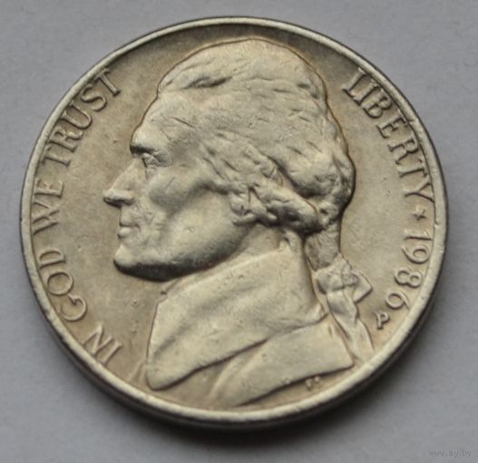 США, 5 центов 1986 г. Р