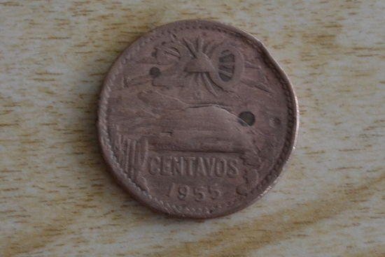 Мексика 20 сентаво 1955