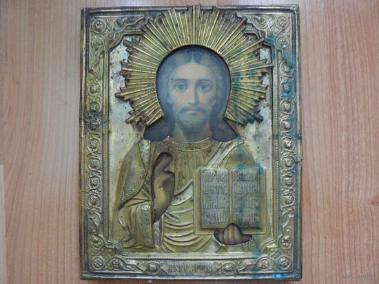 Икона Спас Господь Вседержитель 19 век.
