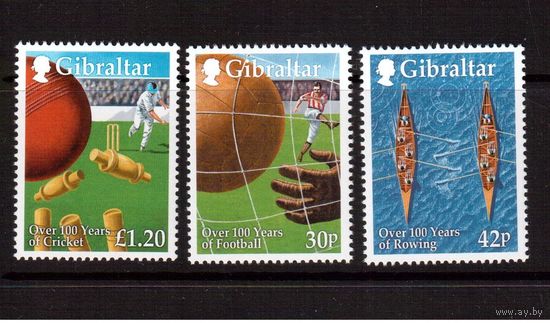 Гибралтар-1999,(Мих.890-892)  ** ,Спорт, футбол