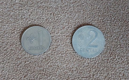 Литва две монеты 1991