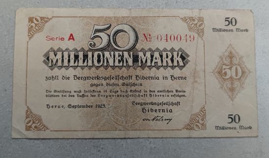 50 000 000 марок 1923 год Германия