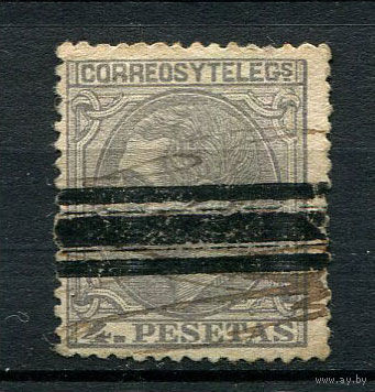 Испания (Королевство) - 1879 - Король Альфонсо XII - 4Pta - [Mi.184] - 1 марка. Гашеная.  (Лот 111P)