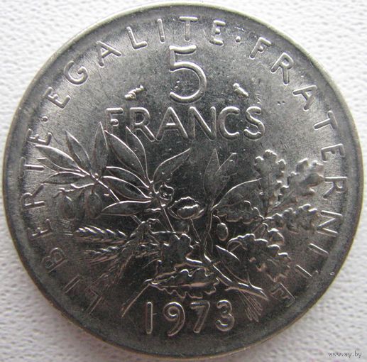 F.341-5 5 франков 1973 в холдере