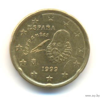 Испания 20 евро центов 1999 г. Собор Св. Якова.