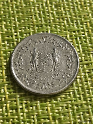 Суринам 25 центов 1987 г