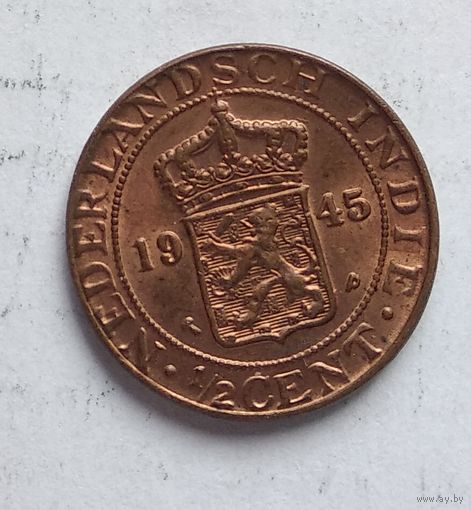 Голландская Ост-Индия 1/2 цента, 1945 3-5-10