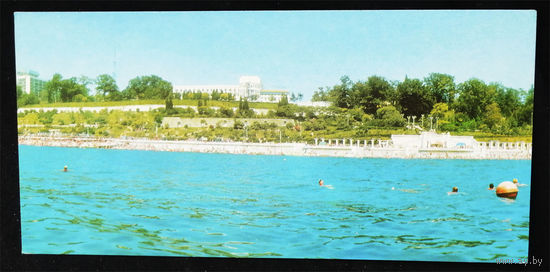 Сочи. Пляж. Виды. 1969 год. Чистая #0008-V2P04