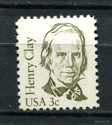 США - 1983 - Генри Клей - [Mi. 1643] - полная серия - 1 марка. MH.  (Лот 66Ds)