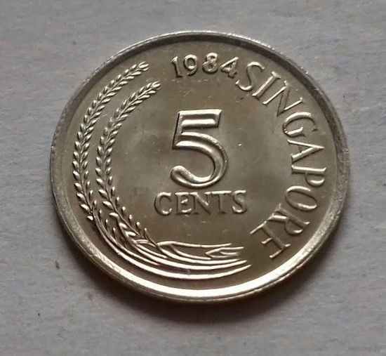 5 центов, Сингапур 1984 г., AU
