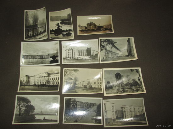 Набор фотографий,открыток Виды Ленинграда 1947-1949 г.12 шт.(все подписаны и датированы).С рубля.