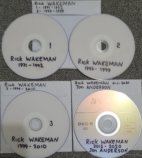 DVD MP3 дискография Rick WAKEMAN (ex YES), Jon ANDERSON (YES)- 4 DVD