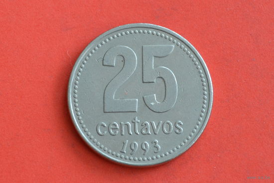 Аргентина 25 сентаво 1993