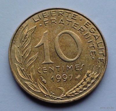 Франция 10 сантимов. 1997