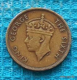 Гонконг 10 центов 1950 года, AU. Георг V